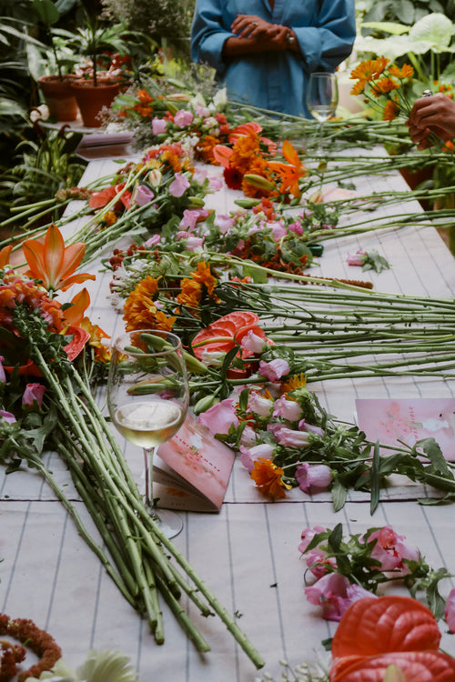 Flower Bouquet Workshop– with Wine & Pastries