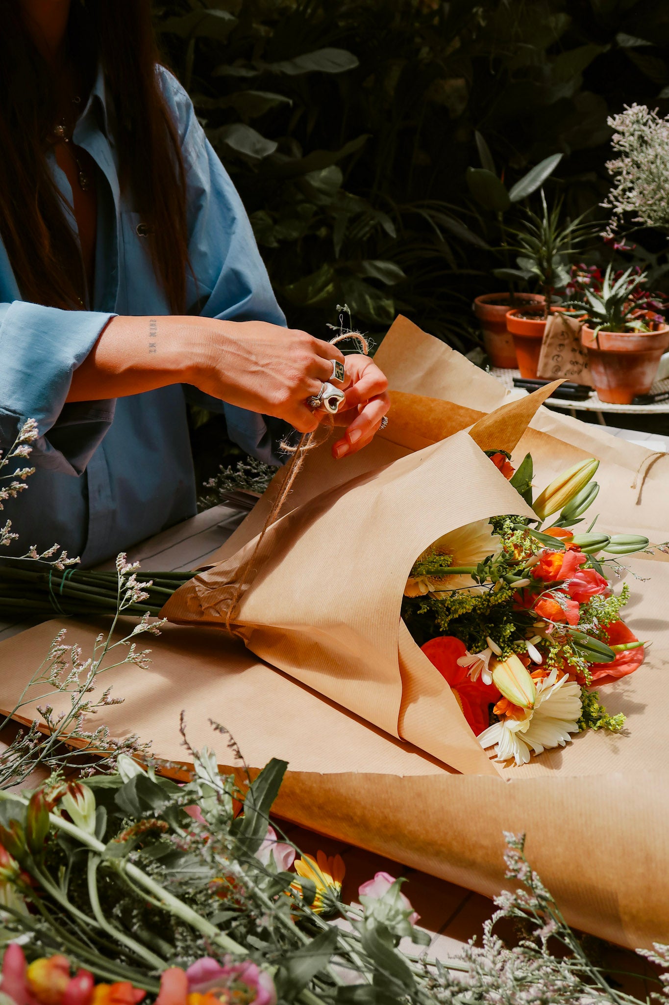 Flower Bouquet Workshop– with Wine & Pastries