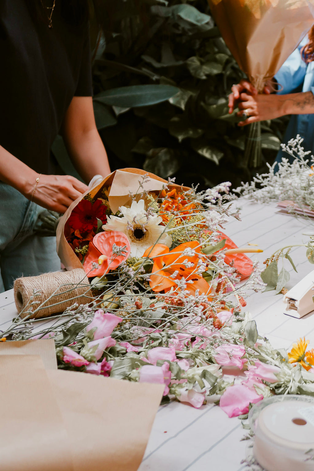 Flower Bouquet Workshop– with Wine & Pastries