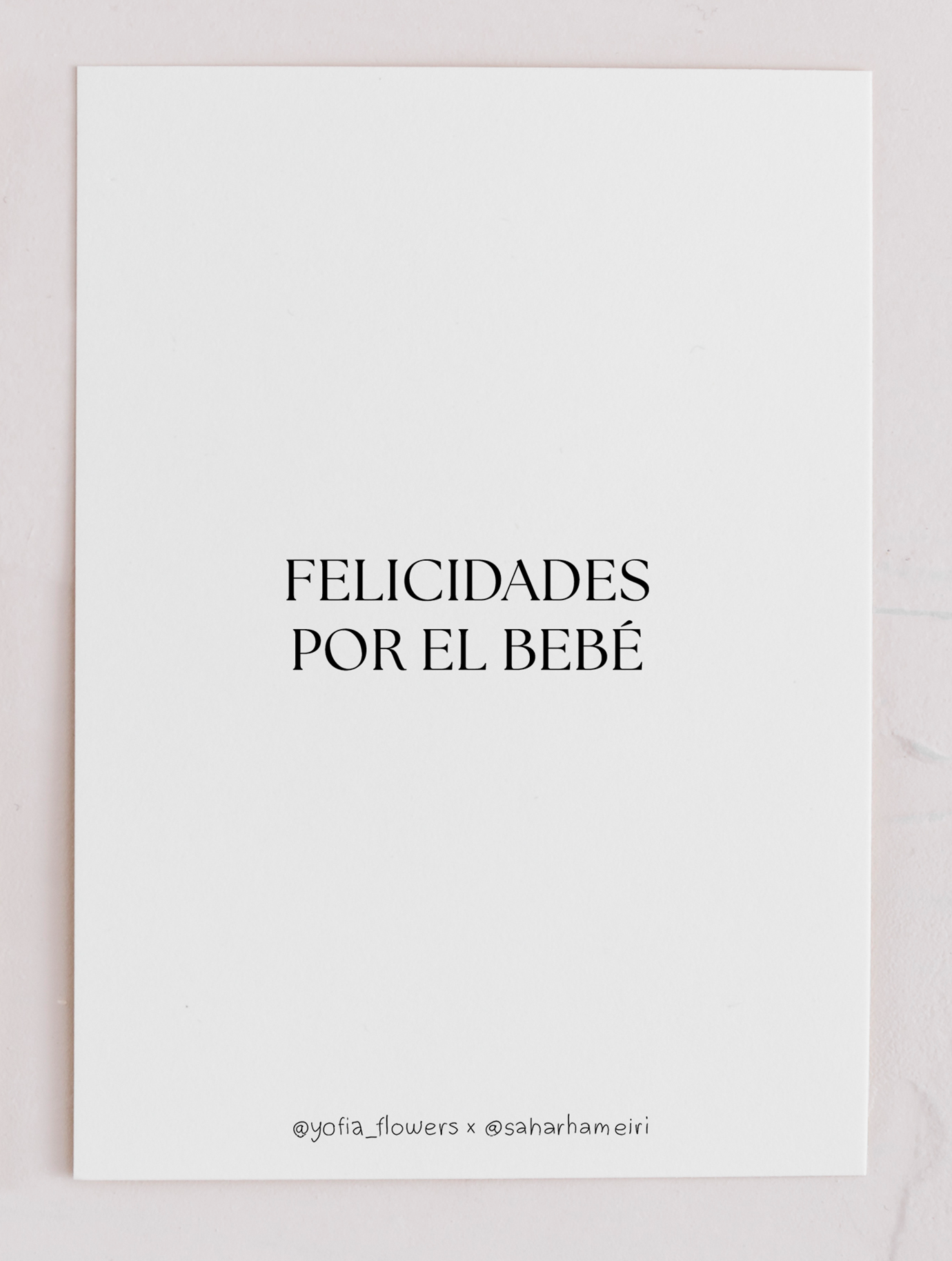 Felicidades por el bebé